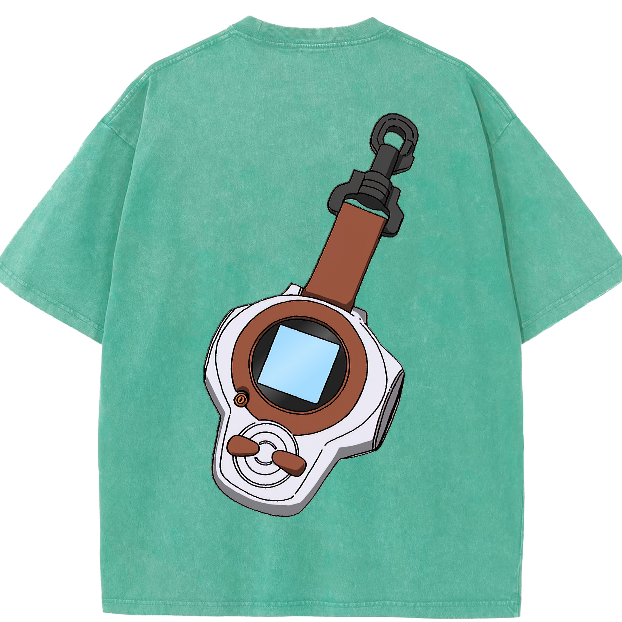 （画像用） Digimon デジタルモンスター/デジモン 綿100% ヴィンテージ風 半袖Tシャツ（背面プリント）